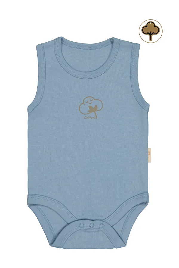 Bebek Çıtçıtlı Badi 0-24 Ay Mavi - Paket