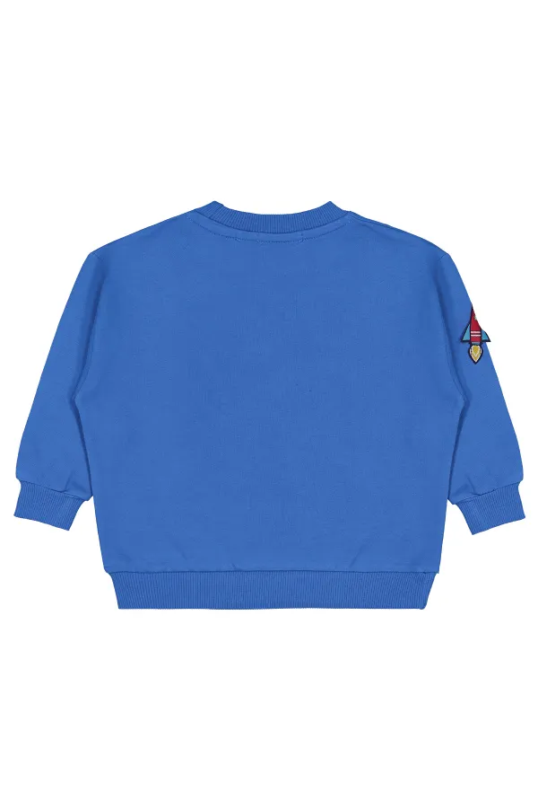 Erkek Çocuk Sweatshirt 2-5 Yaş Saks - Paket