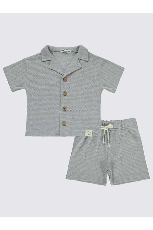 Boys Suit 2-5 Years Old Light Gray - Package