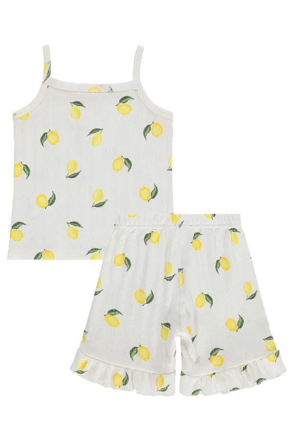 Ensemble pyjama fille, 2-5 ans, blanc cassé - Emballage