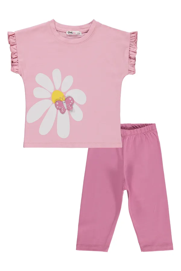 Ensemble d'équipe pour filles de 2 à 5 ans, rose - Emballage