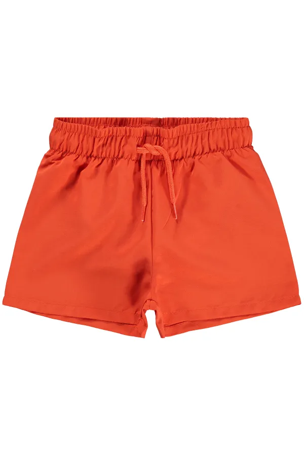 Erkek Çocuk Deniz Şort 2-5 Yaş Oranj - Paket