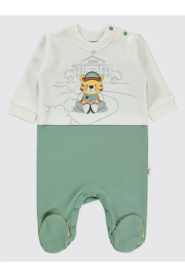 Grenouillères bébé 0-24 mois kaki - Emballage