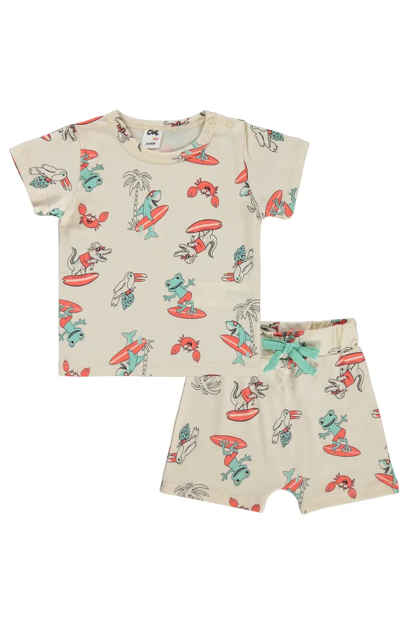 Ensemble bébé 0-24 mois beige clair - Emballage