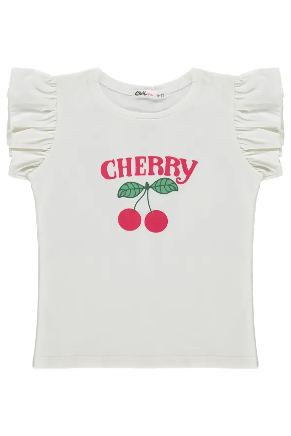 Kız Çocuk Takım 6-9 Yaş Ekru - Paket