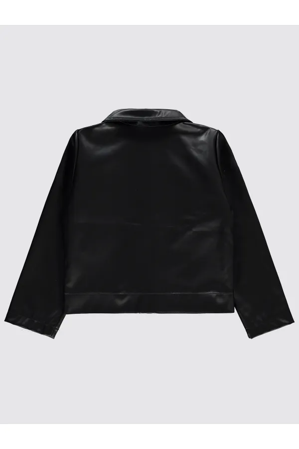 Veste noire pour fille de 6 à 9 ans - Emballage