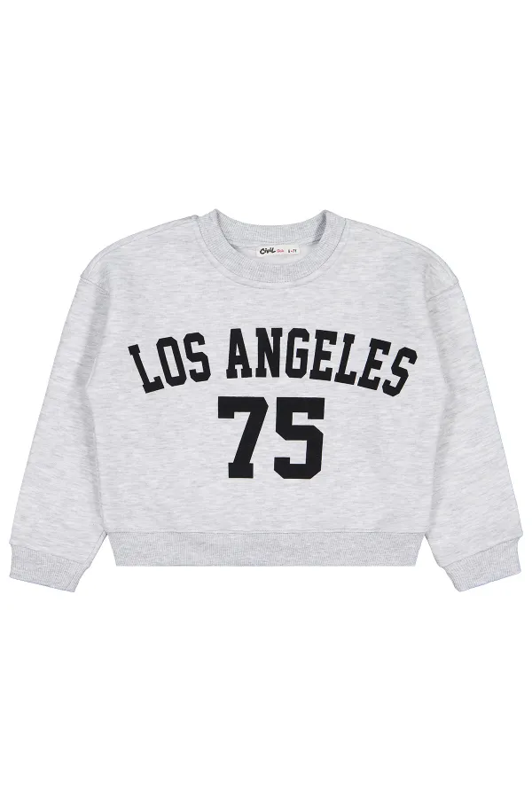 Girls' Sweatshirt 6-9 Years Old Caramel - Package