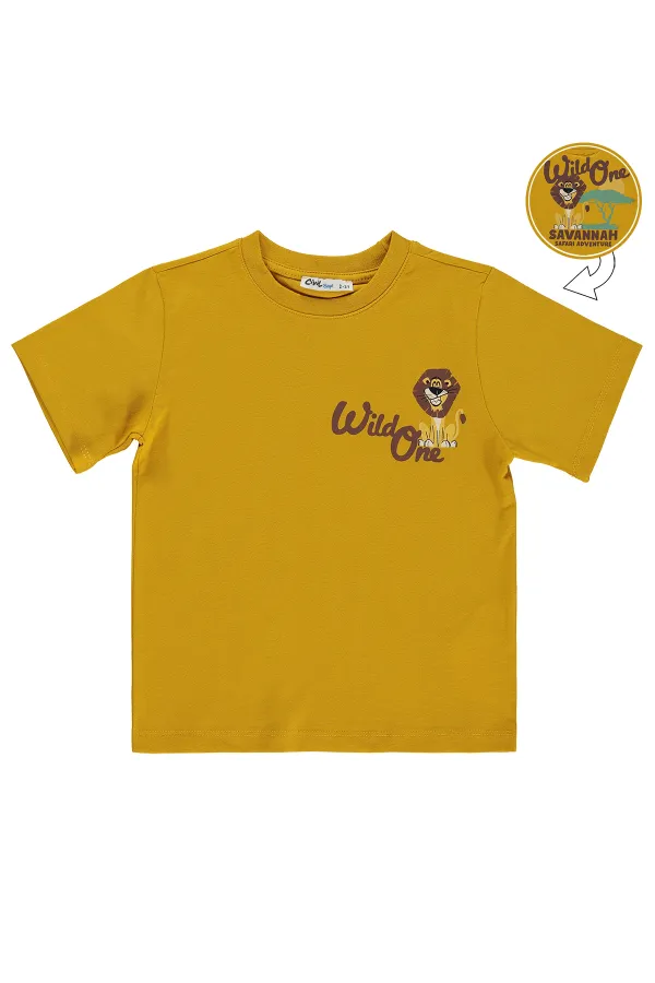 Boys' T-Shirt, Ages 2-5, Dark Mustard - Pack Boys' T-Shirt, Ages 2-5, Dark Mustard - Pack