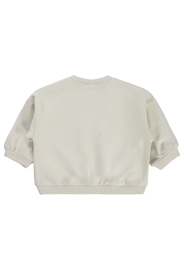 Bebek Sweatshirt 0-24 Ay Açık Bej - Paket