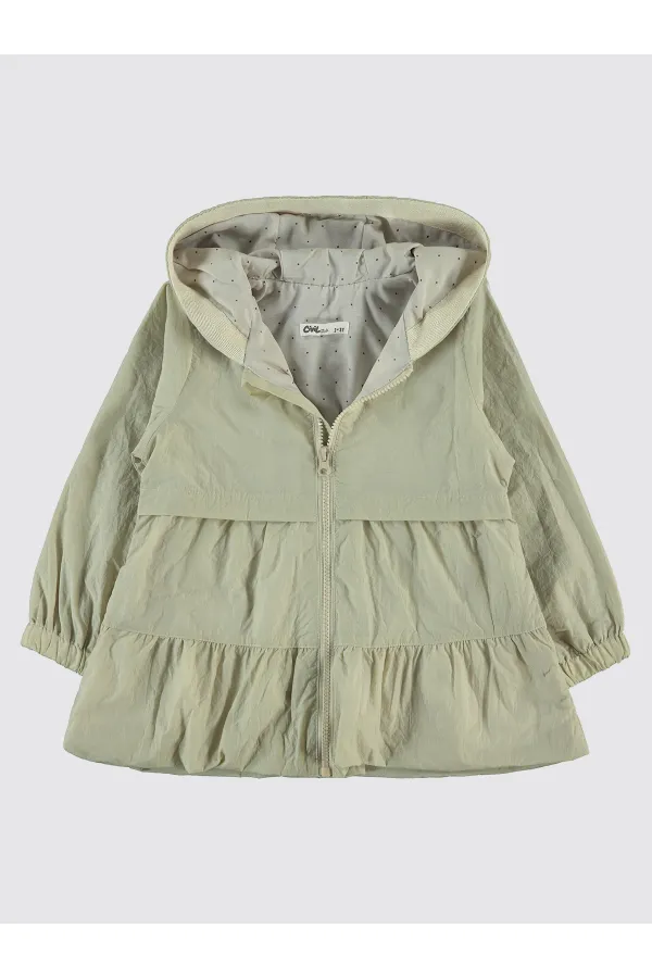 Kız Çocuk Yağmurluk 2-5 Yaş Bej - Paket