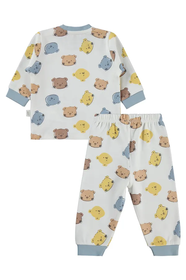 Ensemble pyjama bébé 0-24 mois bleu ciel - Emballage
