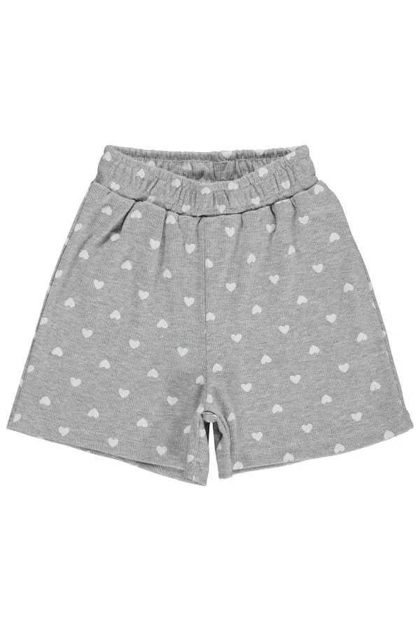 Kız Çocuk Şort 6-9 Yaş Karmelanj - Paket