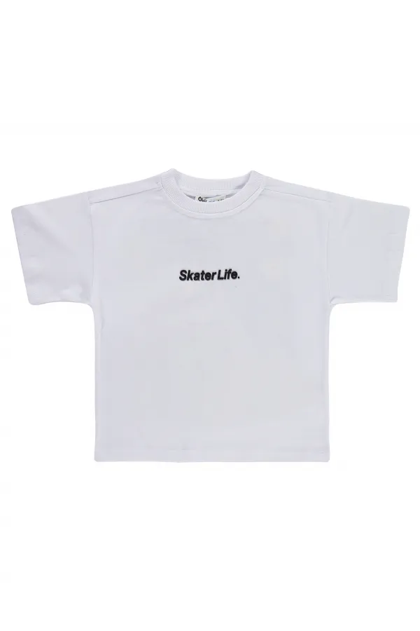 Erkek Çocuk Tişört 2-5 Yaş Beyaz - Paket