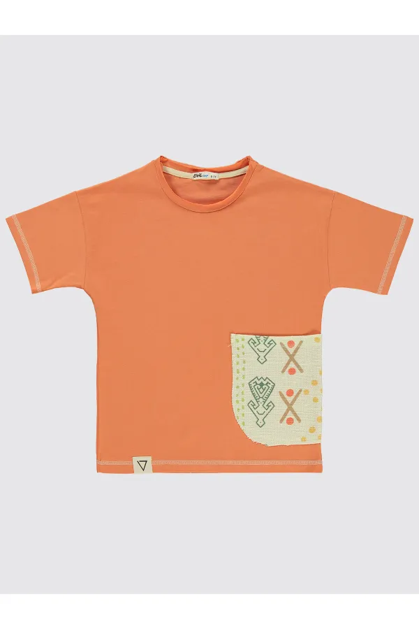 Boys T-Shirt 6-9 Years Old Orange - Pack