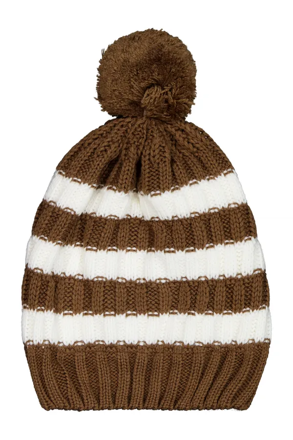 Bebek Atkı Bere Eldiven Setleri 0-24 Ay Kahverengi - Paket