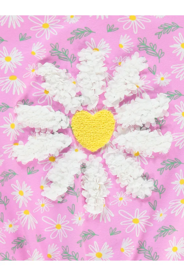 Girl T-Shirt 6-9 Years Old Fondant Pink - Package