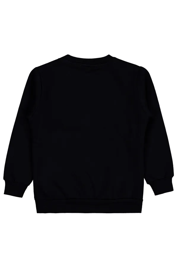 Erkek Çocuk Sweatshirt 2-5 Yaş Siyah - Paket