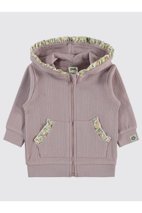 Gilet bébé 0-24 mois Lilas doux - Emballage