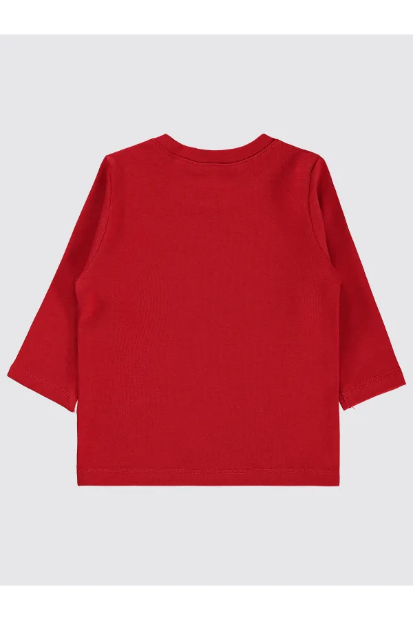 Sweat-shirt bébé rouge 0-24 mois - Lot