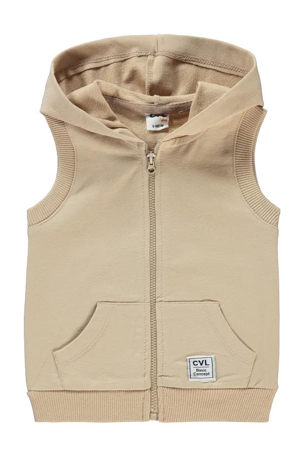 Bebek Yelek 0-24 Ay Sütlükahve - Paket