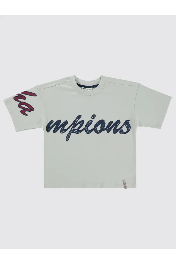 Lot de T-shirts bleu marine pour garçons de 6 à 9 ans