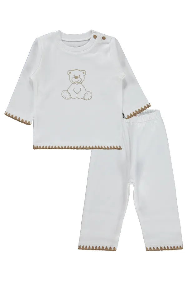 Bebek Takım 0-24 Ay Ekru - Paket