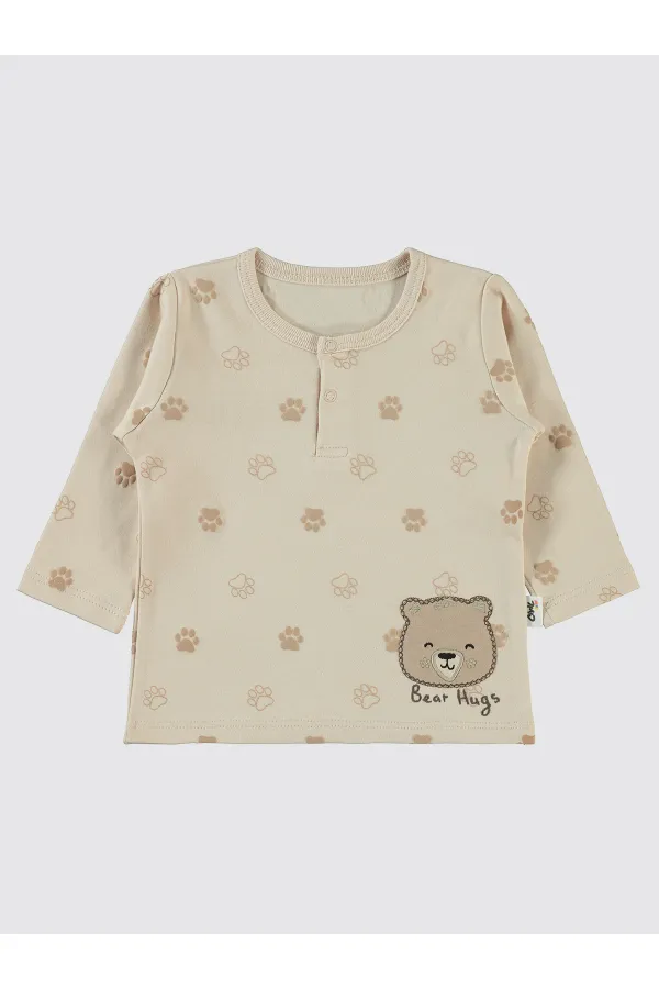 Bebek Sweatshirt 0-24 Ay FilDişi - Paket