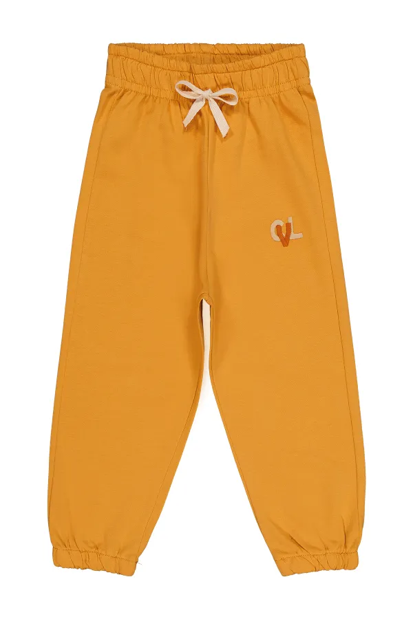 Boys Tracksuit Bottoms 2-5 Years Old Soft Orange - Package