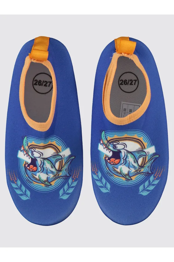 Chaussures de plage pour garçons, pointures 26 à 30, bleues - Emballage