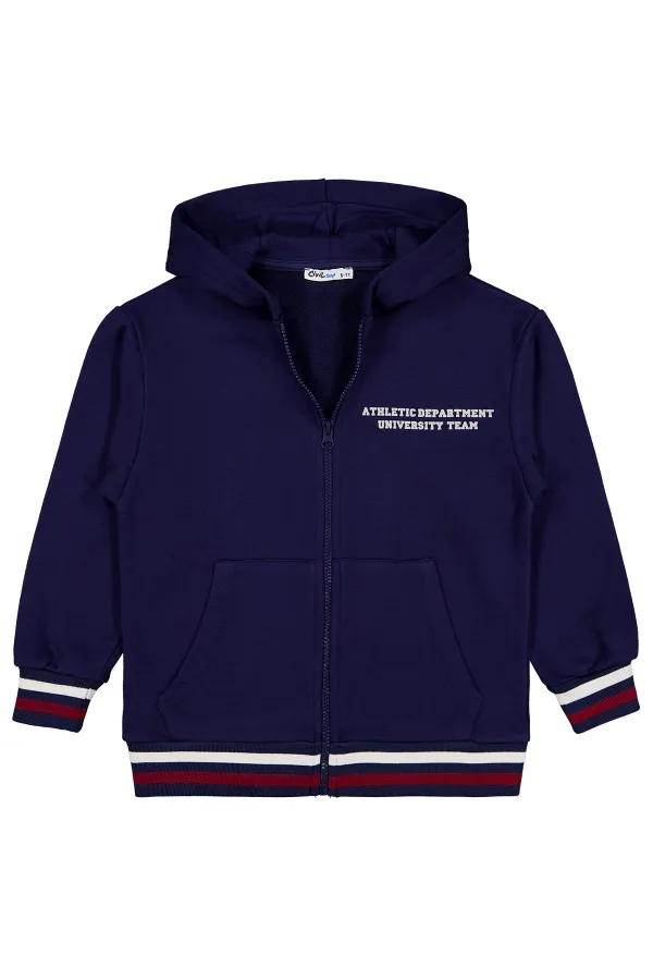 Erkek Çocuk Hırka 6-9 Yaş Lacivert - Paket