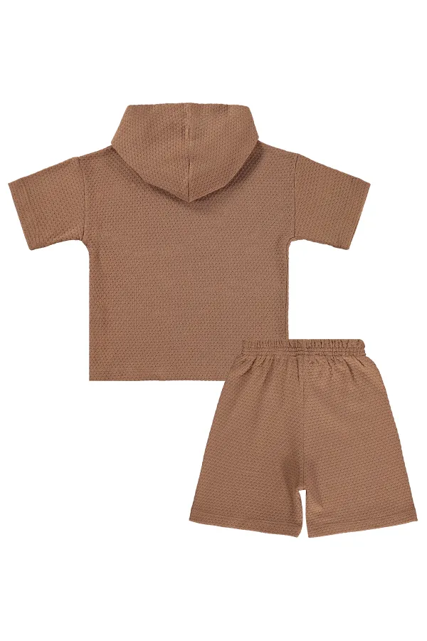 Erkek Çocuk Takım 2-5 Yaş Kahve - Paket