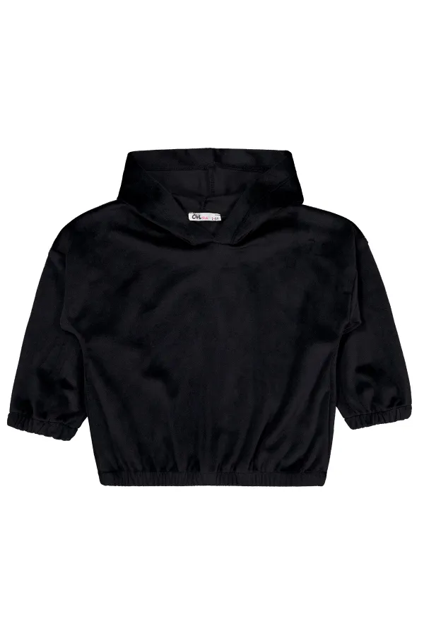Kız Çocuk Sweatshirt 2-5 Yaş Siyah - Paket