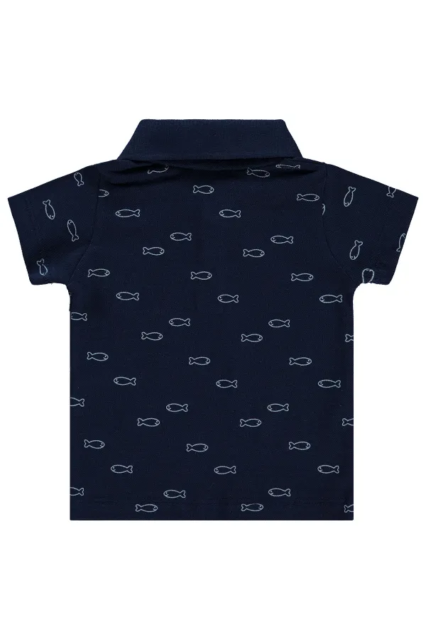 Bebek Tişört 0-24 Ay Lacivert - Paket