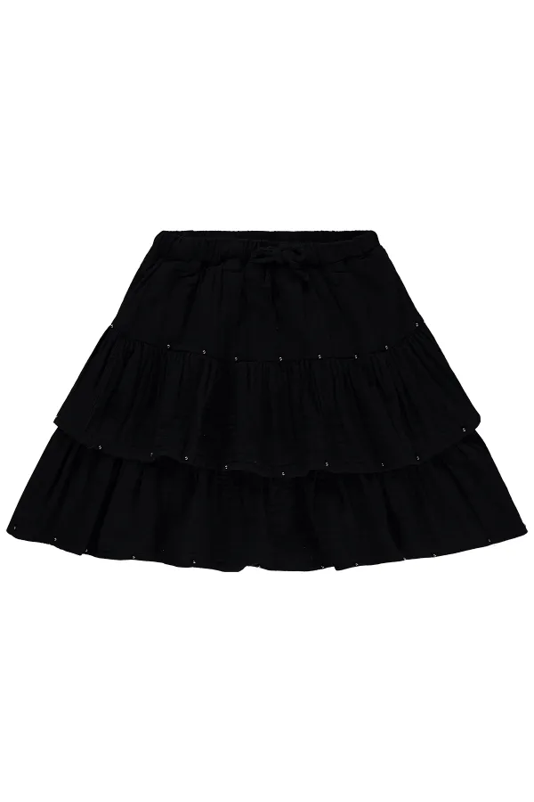 Kız Çocuk Etek 10-13 Yaş Siyah - Paket