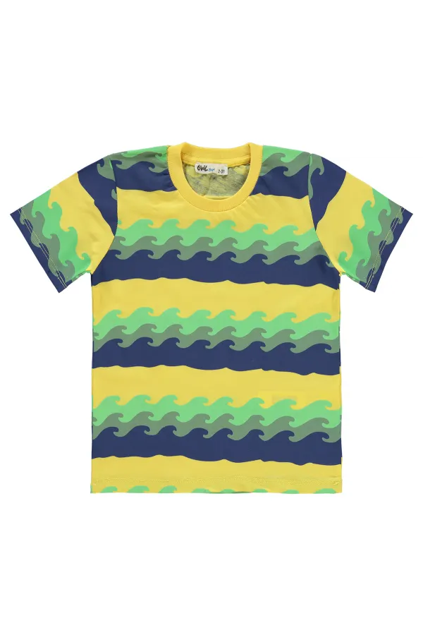 Erkek Çocuk Takım 2-5 Yaş Sarı - Paket