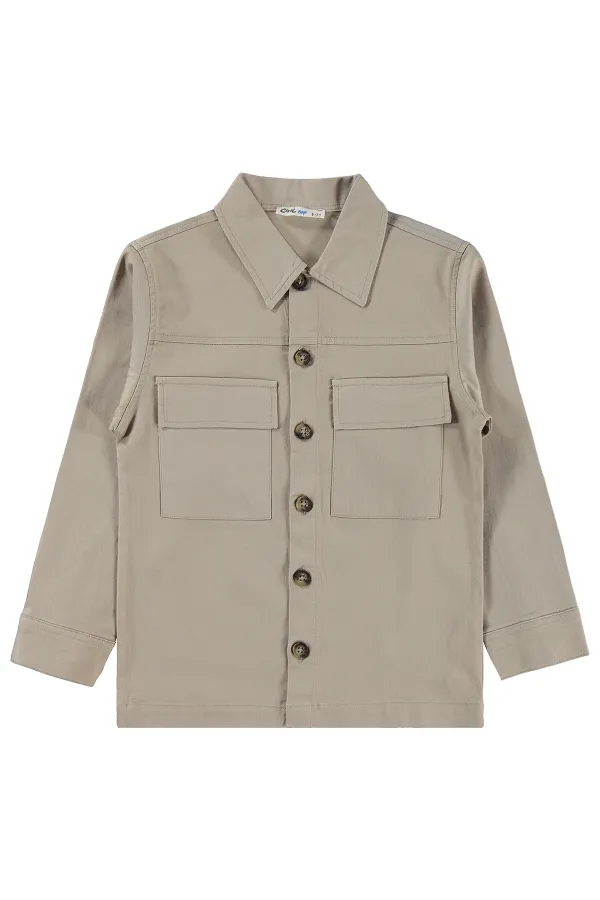 Veste garçon, 10-13 ans, beige - Emballage