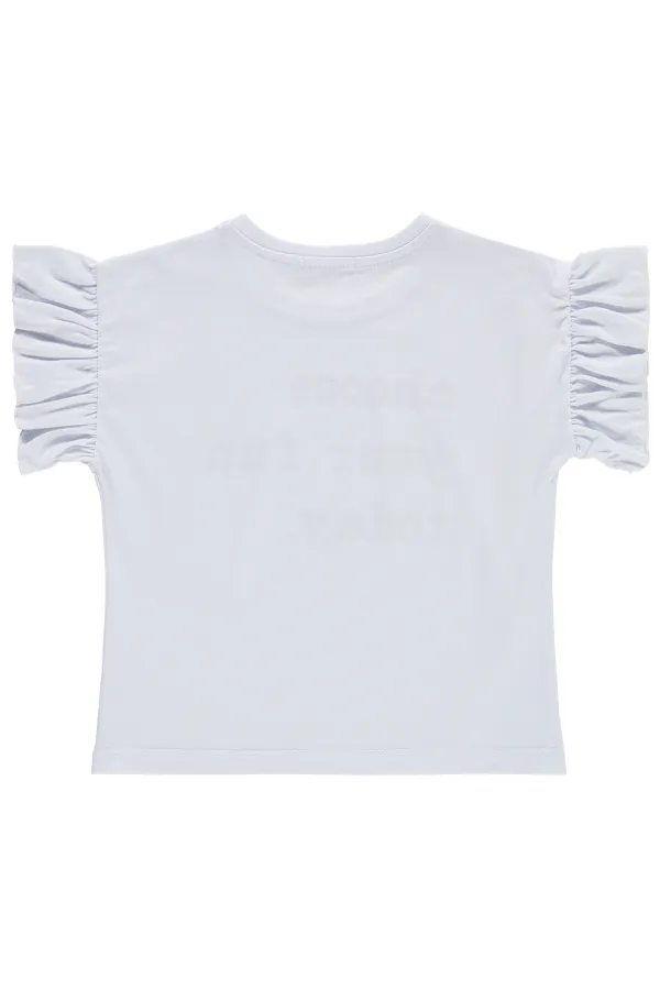 Girls' T-shirt, Ages 6-9, White - Pack Girls' T-shirt, Ages 6-9, White - Pack