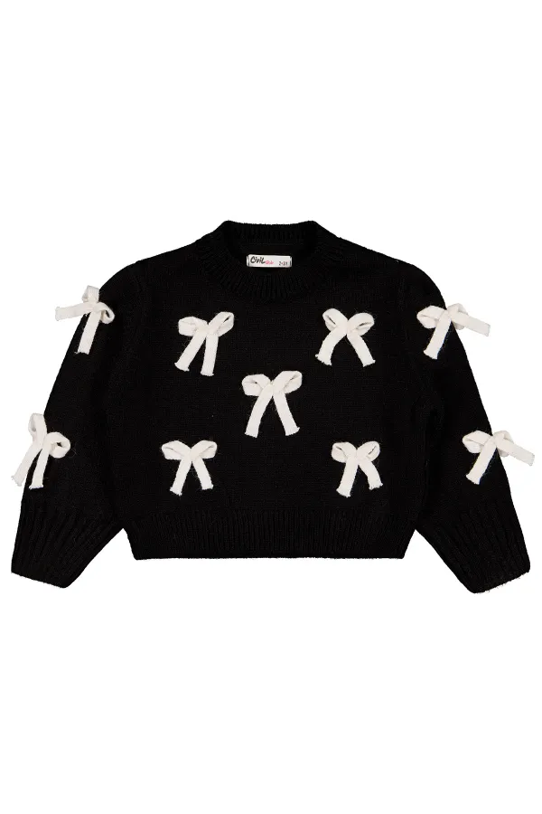 Pull noir pour fille de 2 à 5 ans - Lot