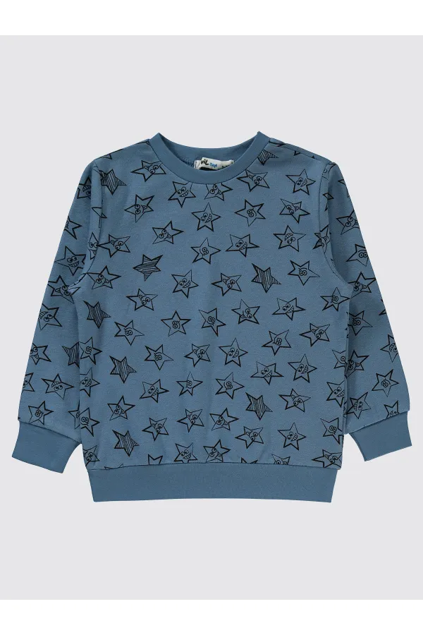 Sweat-shirt garçon 2-5 ans indigo - Emballage