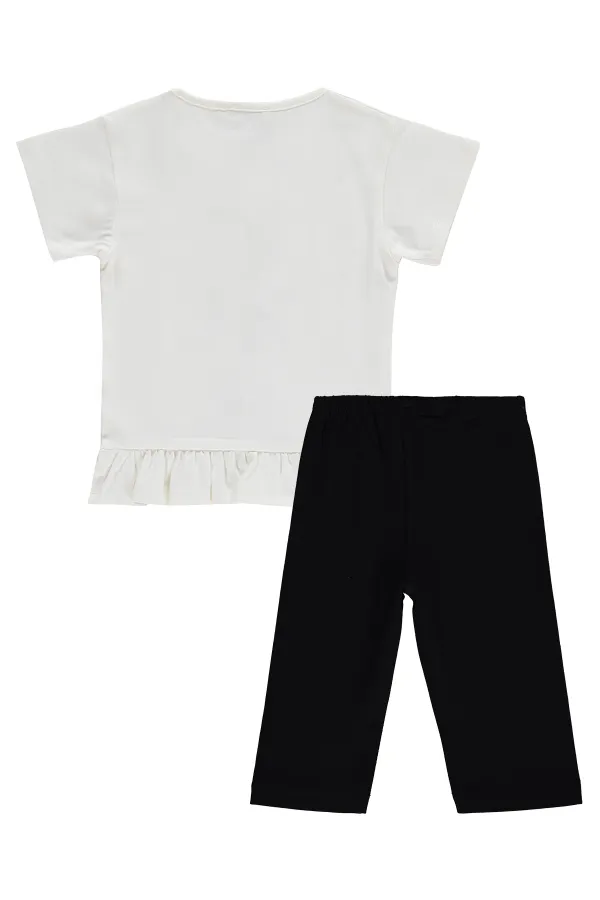 Girls' Outfit Set 2-5 Years Old, Off-Black - Package
