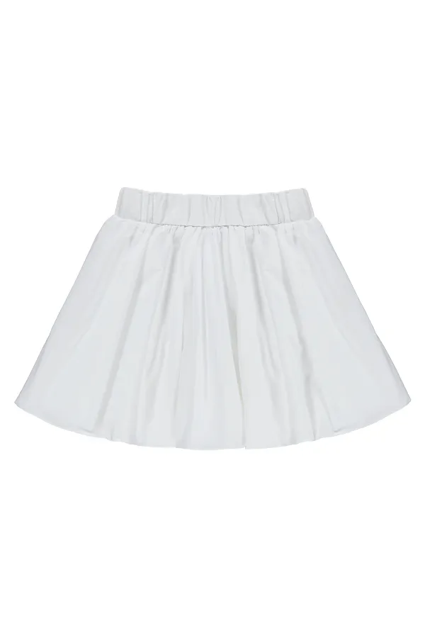 Kız Çocuk Etek 6-9 Yaş Kırık Beyaz - Paket