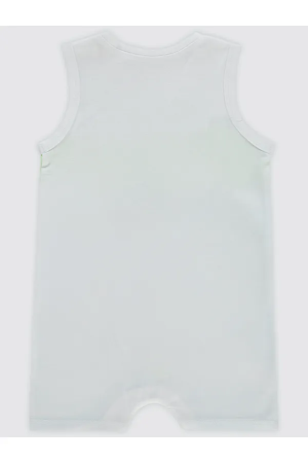 Grenouillères bébé 0-24 mois blanches - Lot