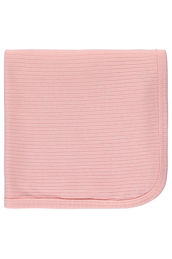 Couverture et lange pour bébé 0-24 mois saumon - Ensemble