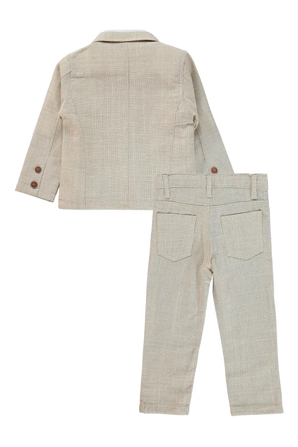 Ensemble d'équipe garçon 2-5 ans beige - Emballage