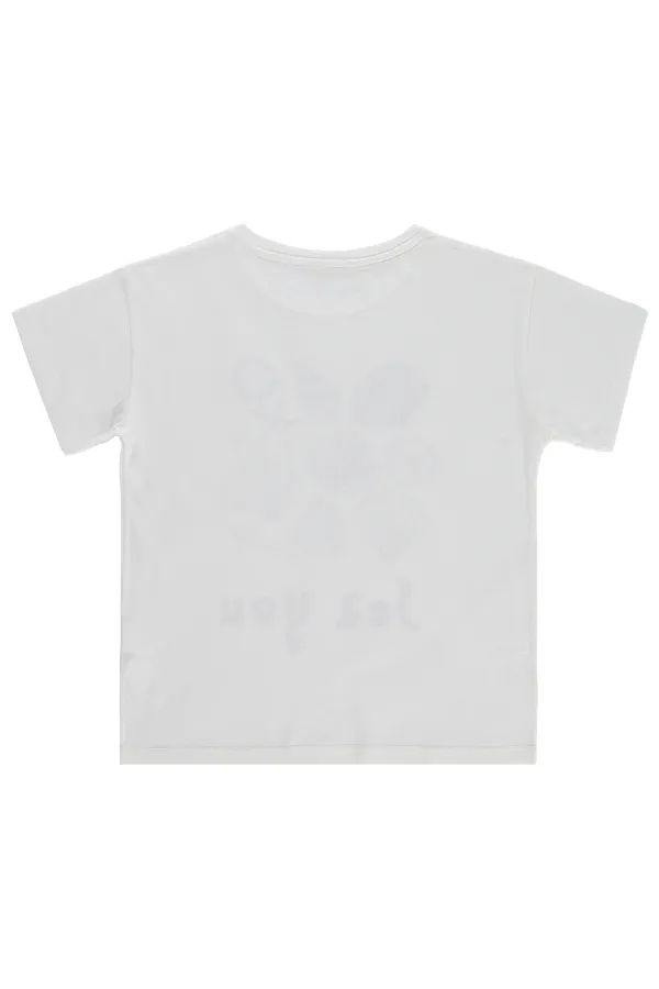 Girls' T-shirt, Ages 10-13, Off-White - Package