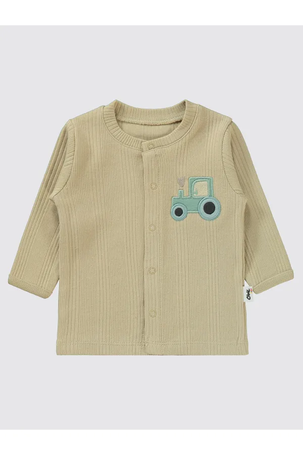 Bebek Pijama Takımı 0-24 Ay Sütlükahve - Paket