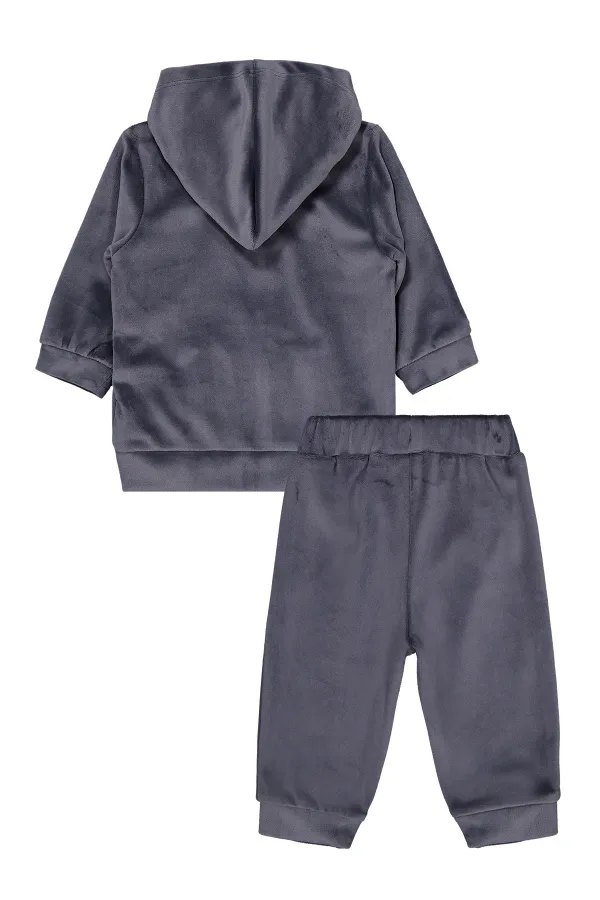 Bebek Takım 0-24 Ay Koyu Gri - Paket