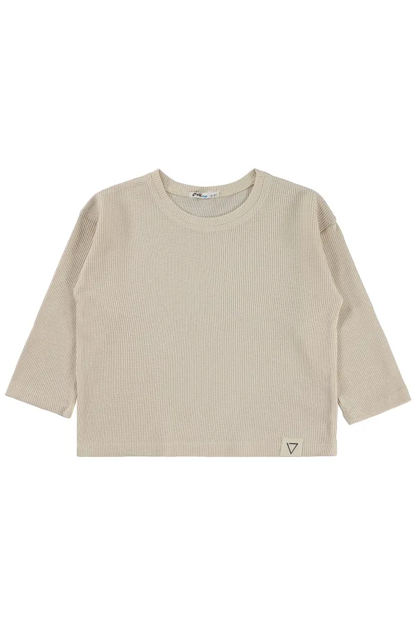 Sweat-shirt garçon, 2-5 ans, beige - Lot