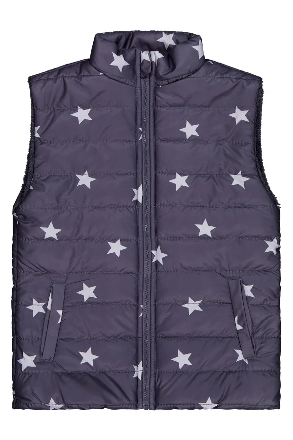 Kız Çocuk Yelek 10-13 Yaş Antrasit - Paket