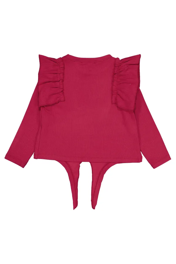 Girl's Sweatshirt 2-5 Years Old Red - Package